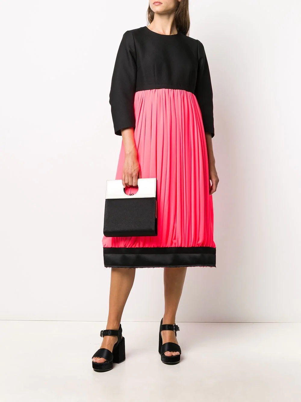 panelled colour-block dress - 2