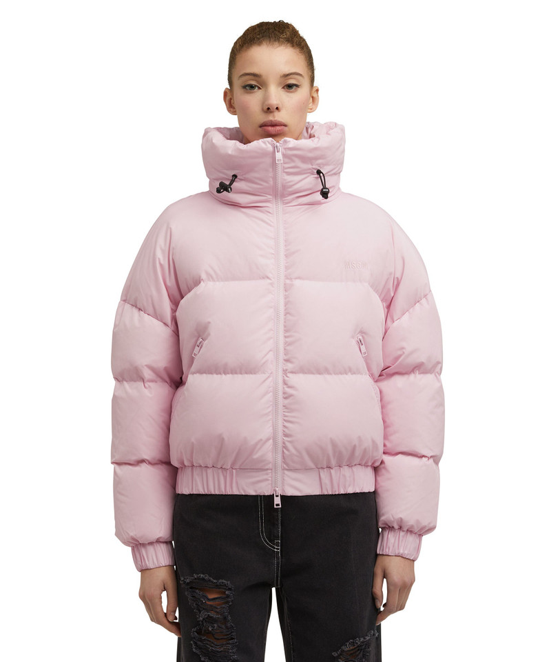 MSGM "Ripstop Nylon" Cropped down jacket outlook