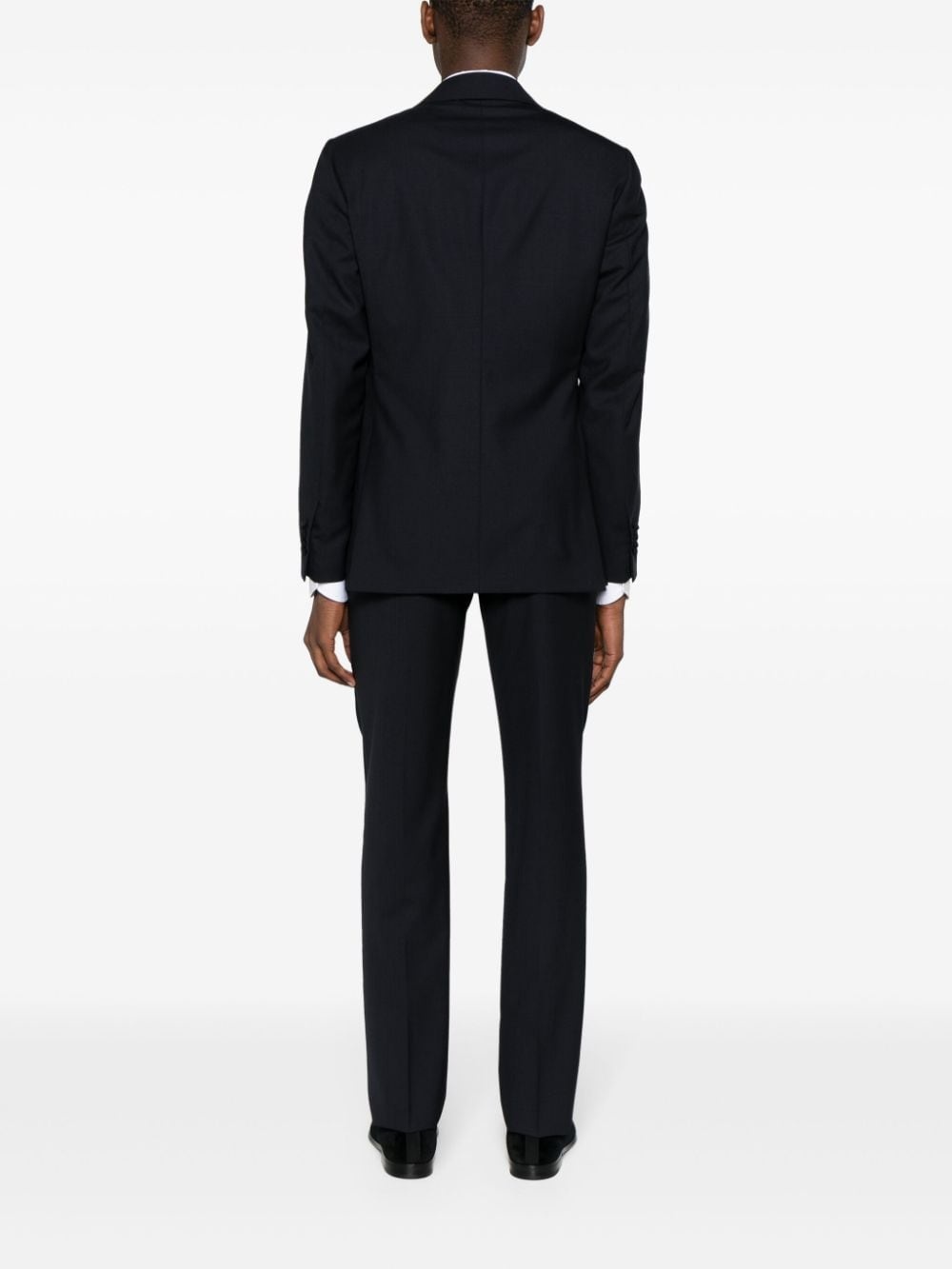single-breasted wool suit - 4