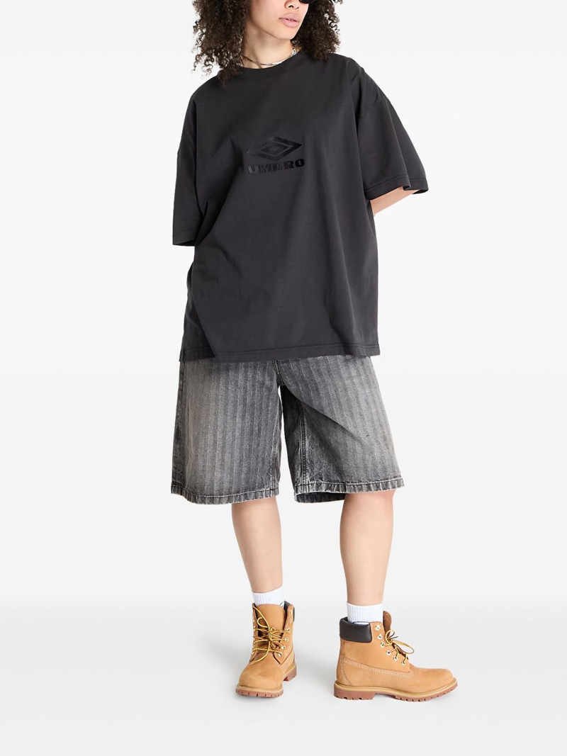 umbro slogan-print oversized T-shirt outlook