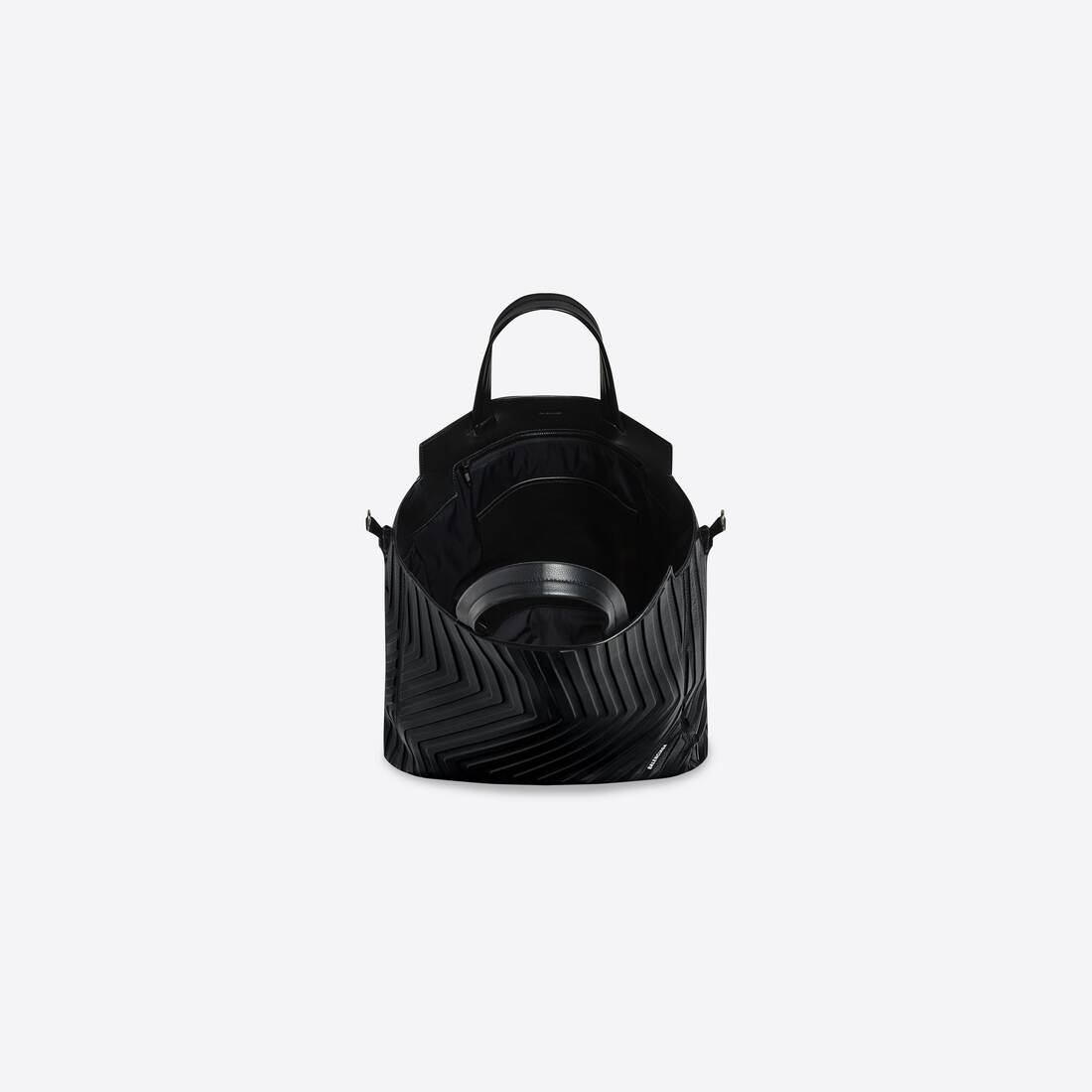 Men's Car Medium North-south Tote Bag in Black - 5