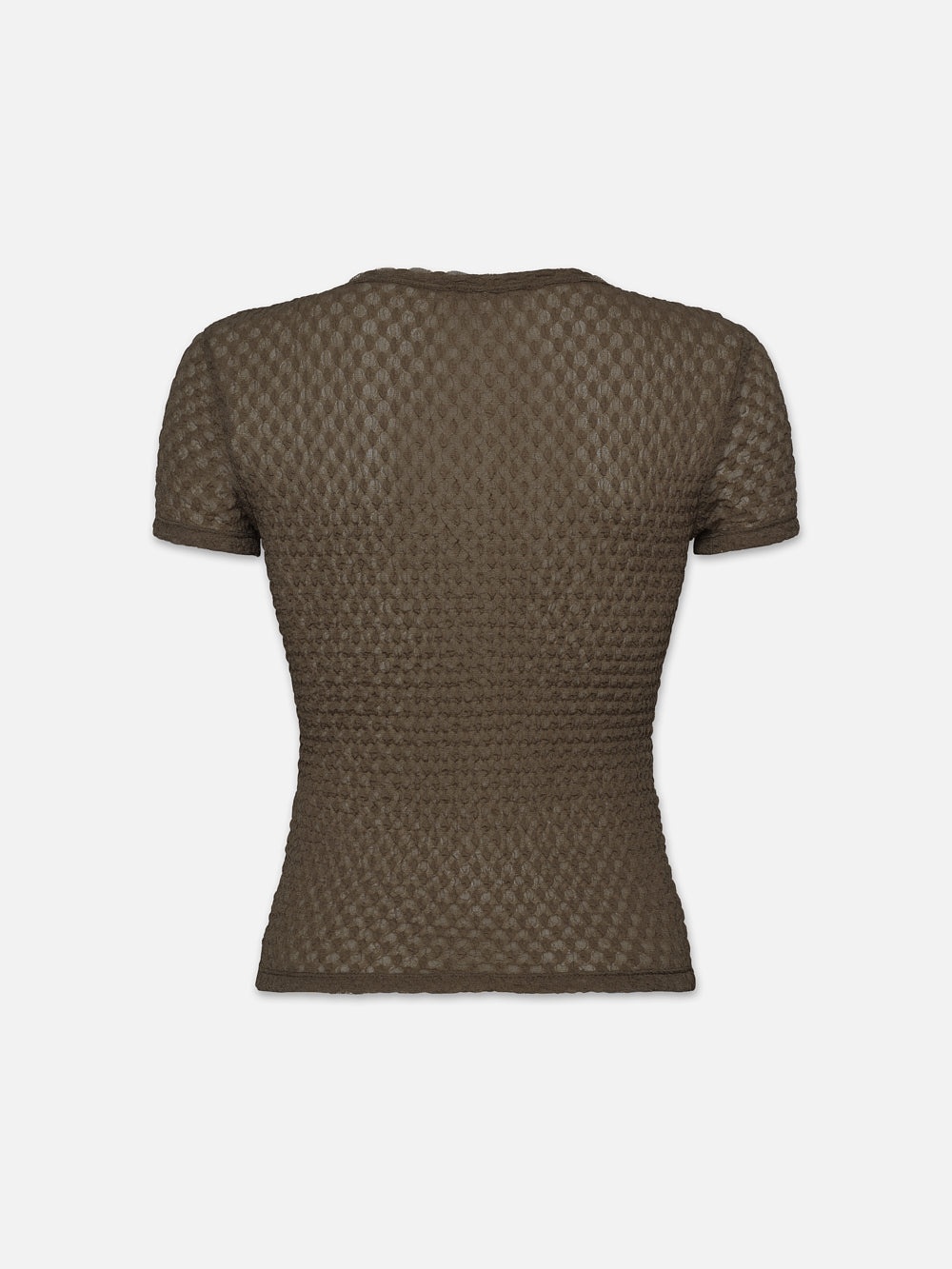 Mesh Lace Baby Tee in Cypress - 3
