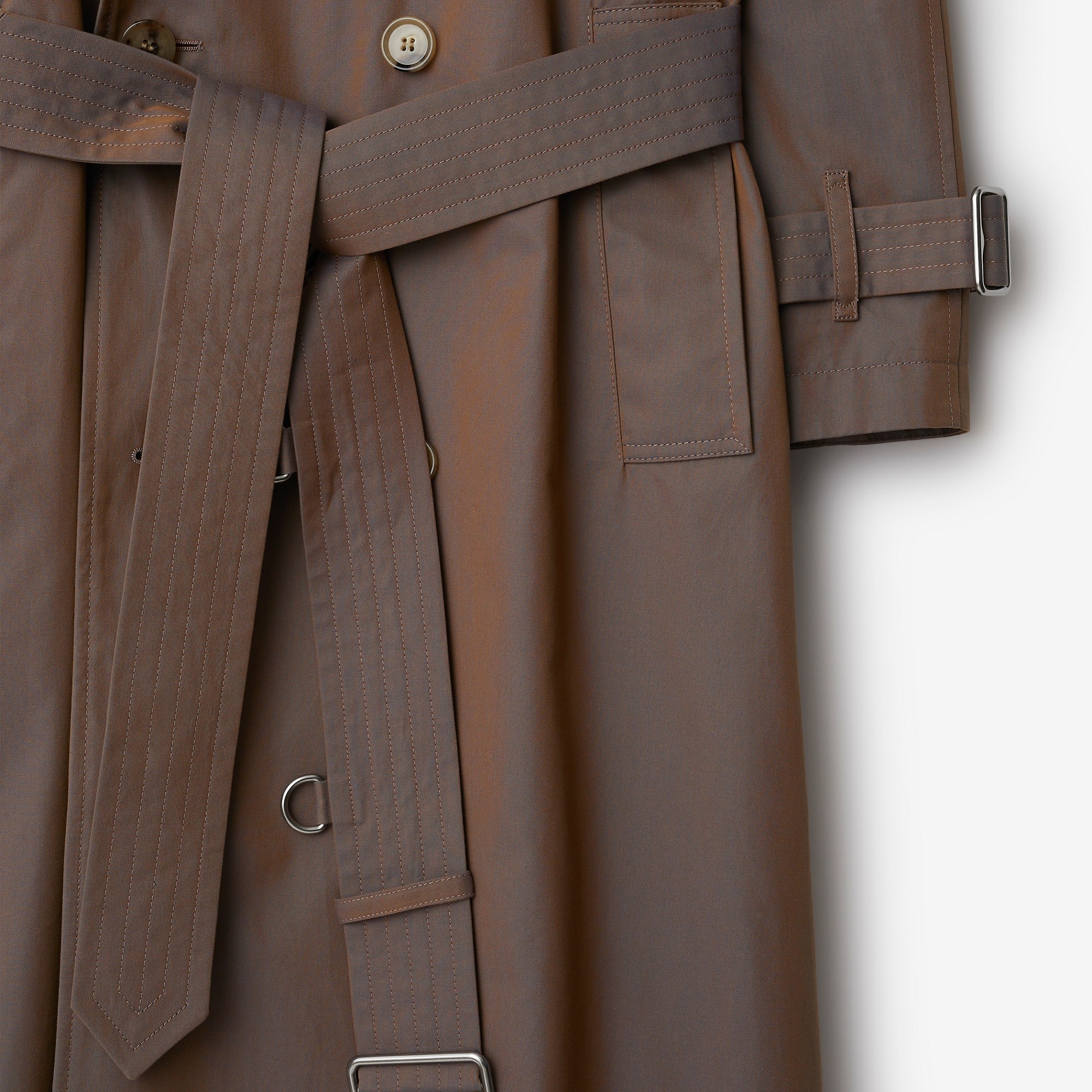 Burberry Long Gabardine Trench Coat | REVERSIBLE