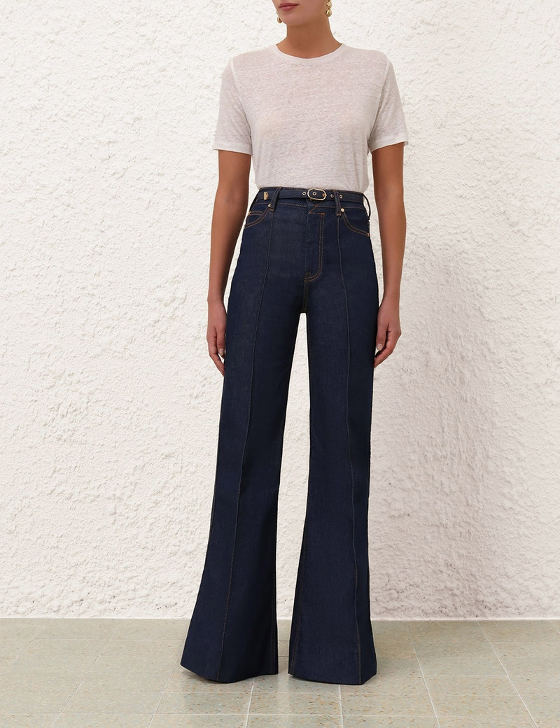 Zimmermann ILLUSTRATION WIDE LEG JEAN outlook