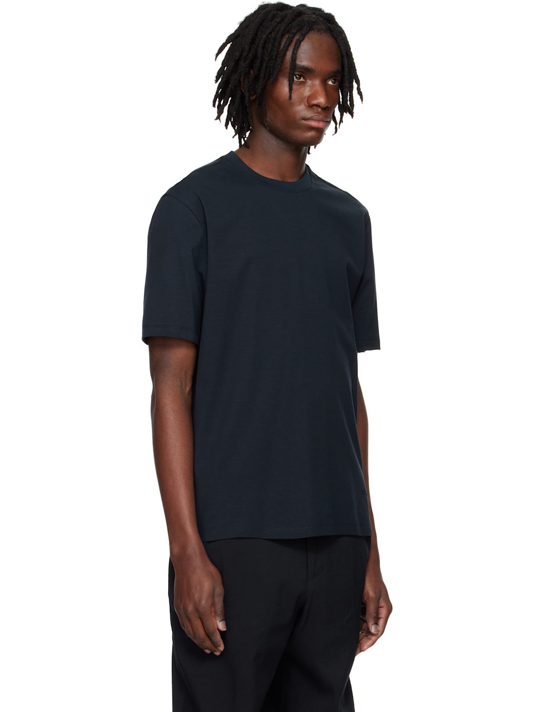 Navy Embroidered Logo T-shirt - 2