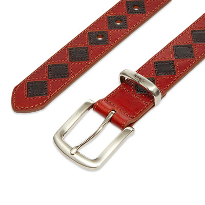 Stüssy Stussy Argyle Stitch Leather Belt outlook