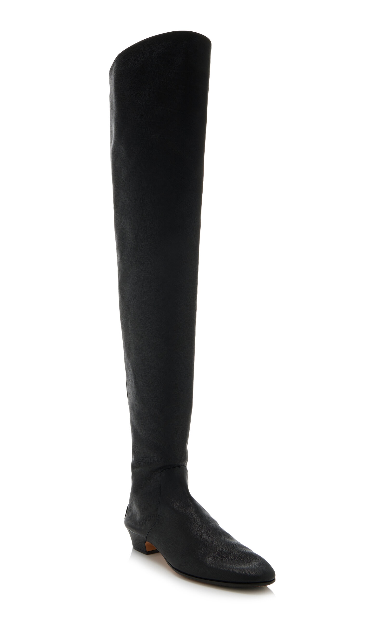 Awar Leather Over-The-Knee Boots black - 4
