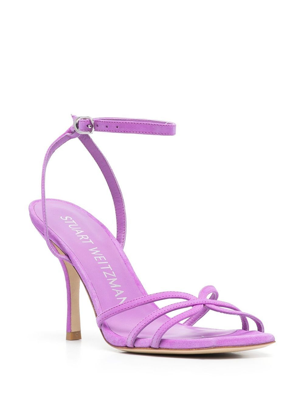 Nudist 100mm suede sandals - 2