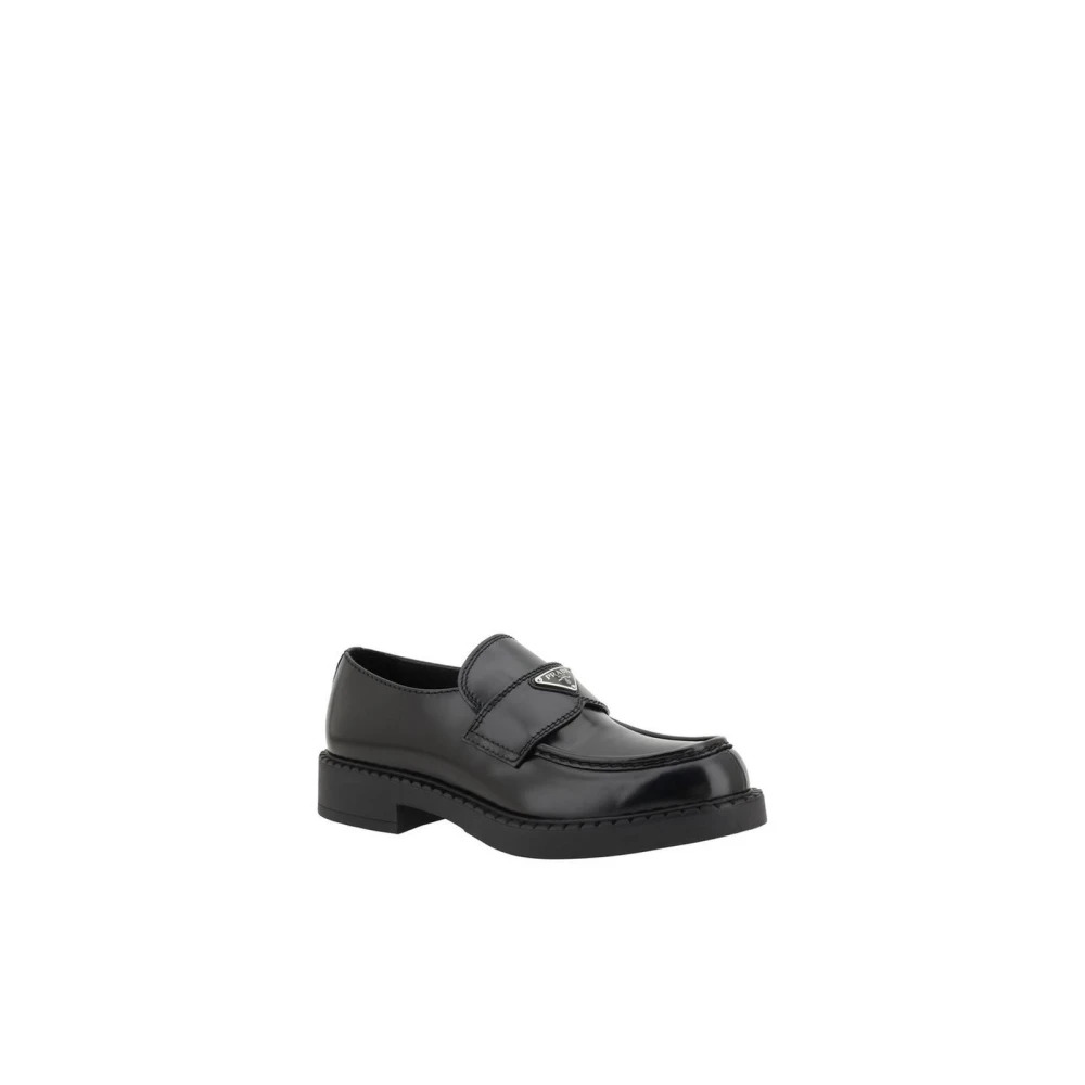 ENAMELED LEATHER LOAFERS WITH TEXTURED SOLE - 2