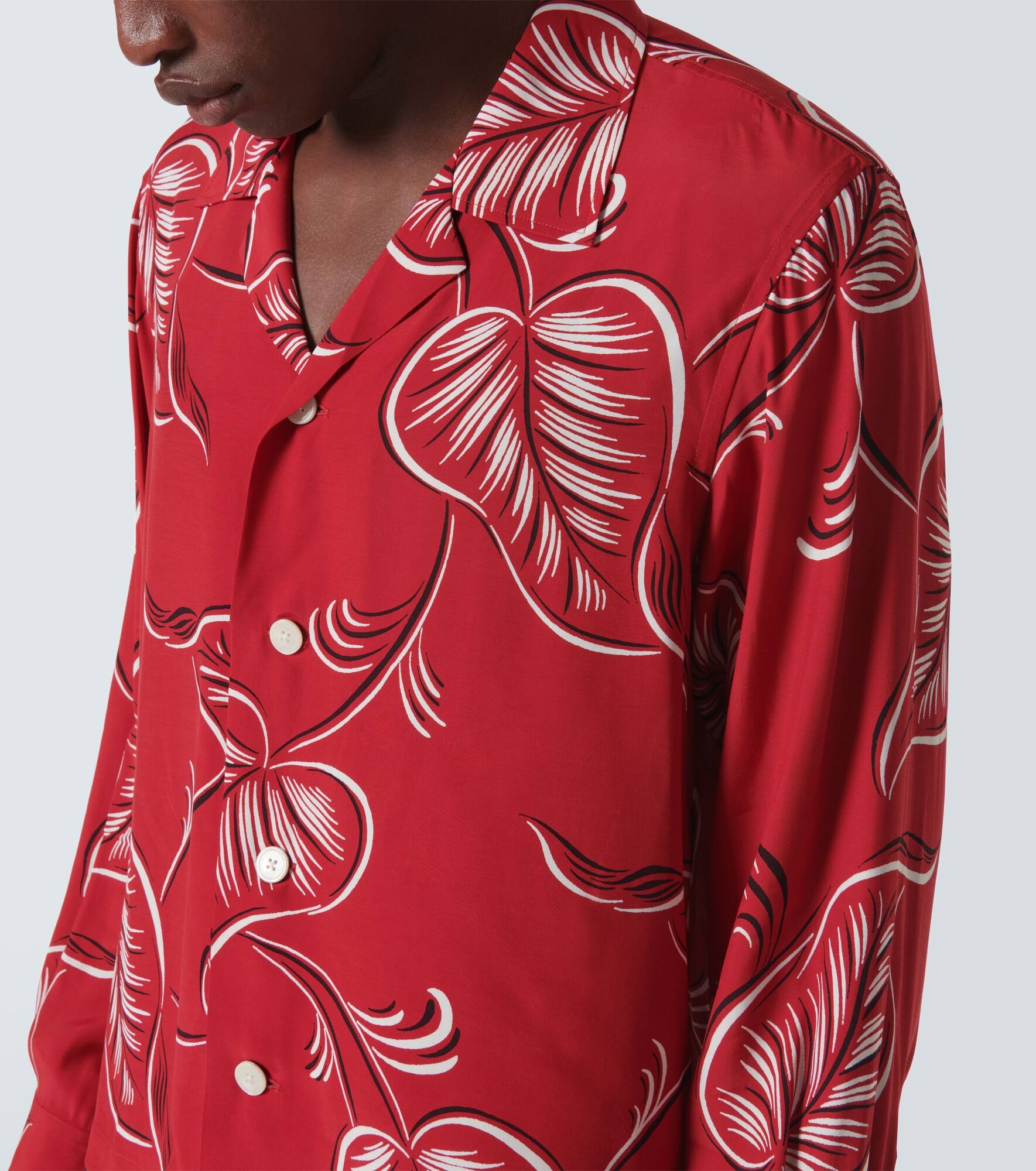 Creeping Begonia printed shirt - 5
