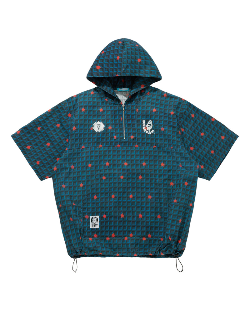 WAFFLE 2WAY HALF ZIP SHIRT JACKET 3