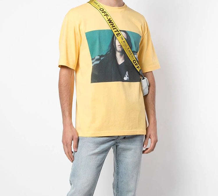 PALACE Wise Up LeBron James Printing Short Sleeve Unisex Yellow P17TS010 - 3