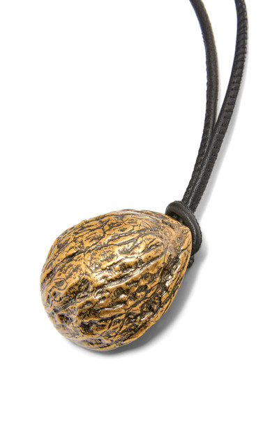 Loewe Walnut pendant in calfskin and brass outlook
