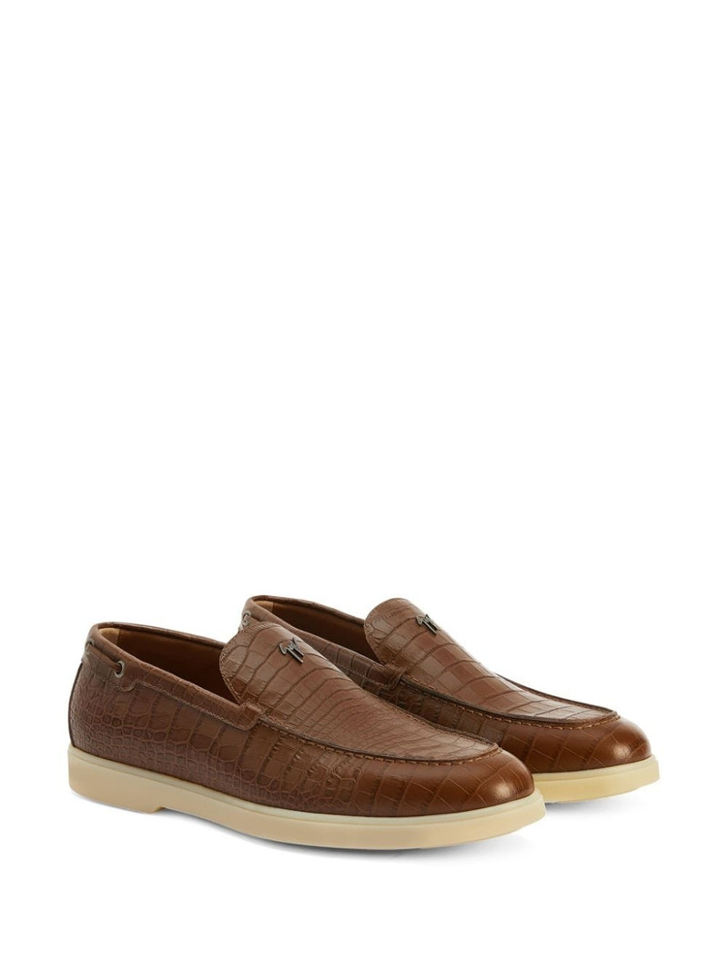 Giuseppe Zanotti The Maui leather loafers outlook