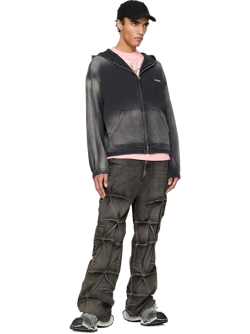We11done Black Wrinkled Jeans outlook