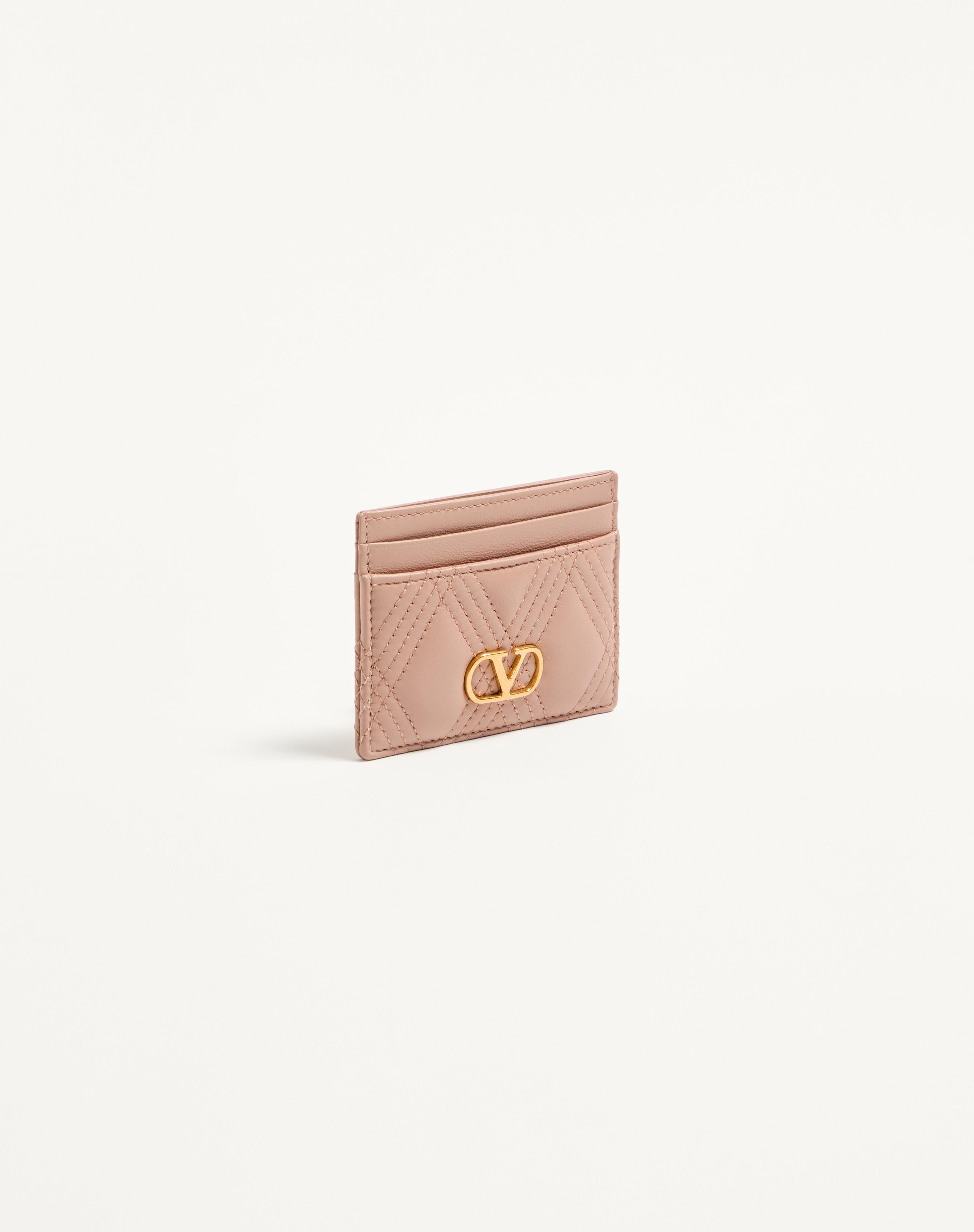 VALENTINO GARAVANI QUILTIE 67 CARDHOLDER IN QUILTED NAPPA LEATHER - 4