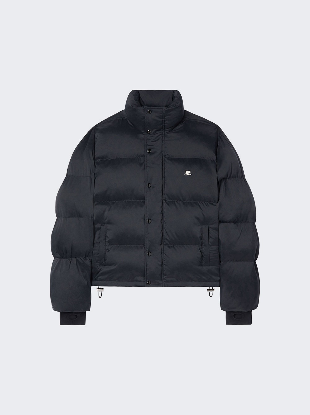 Nylon Puffer Jacket Black - 1