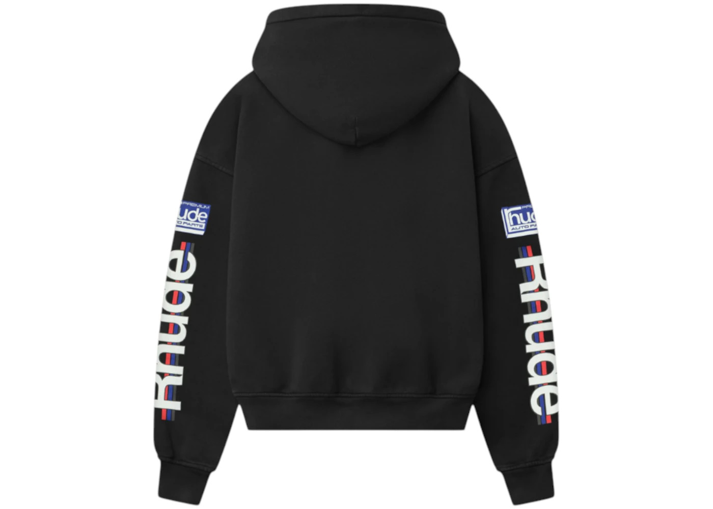 Rhude Petrol Patch Hoodie Vintage Black - 2