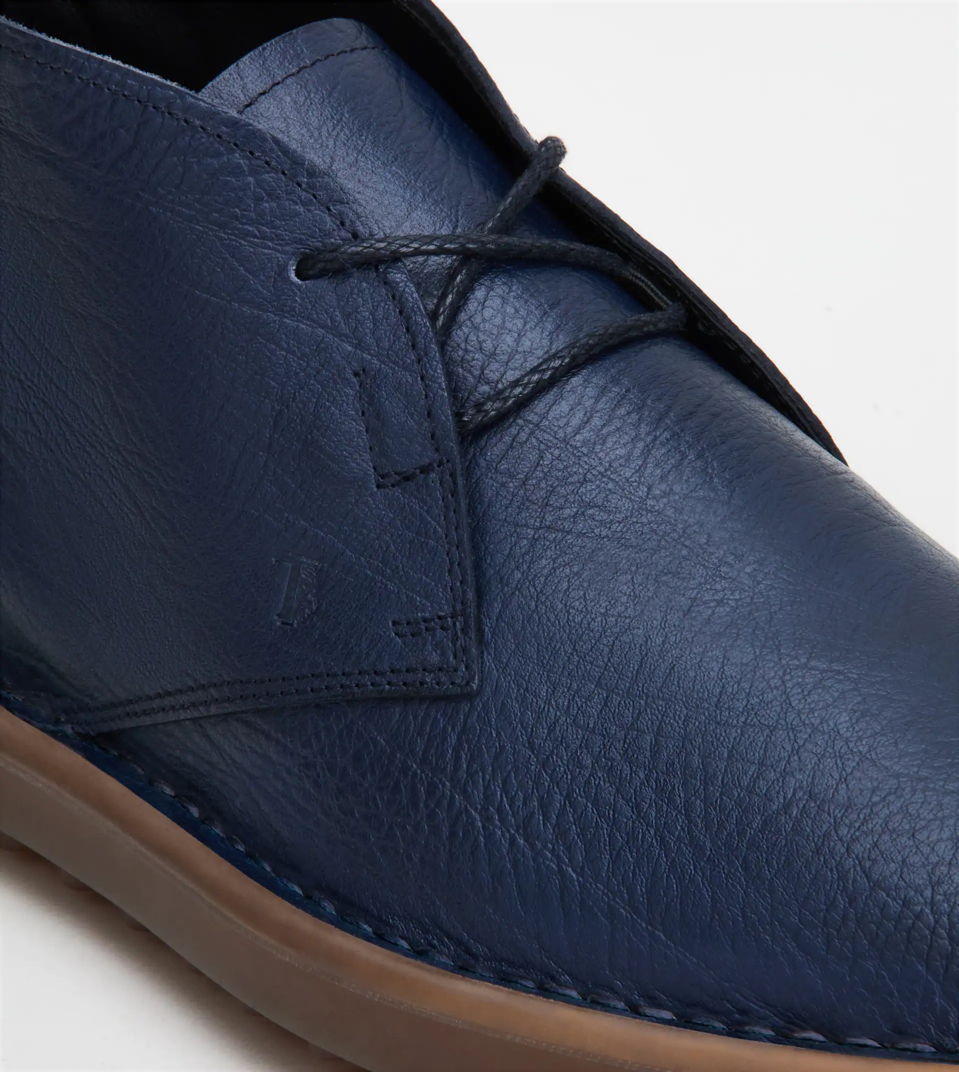DESERT BOOTS IN LEATHER - BLUE - 6