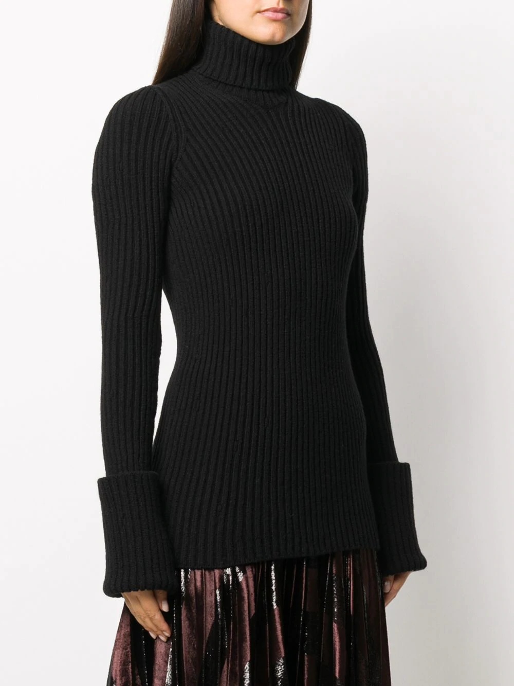 open-back roll-neck jumper - 3