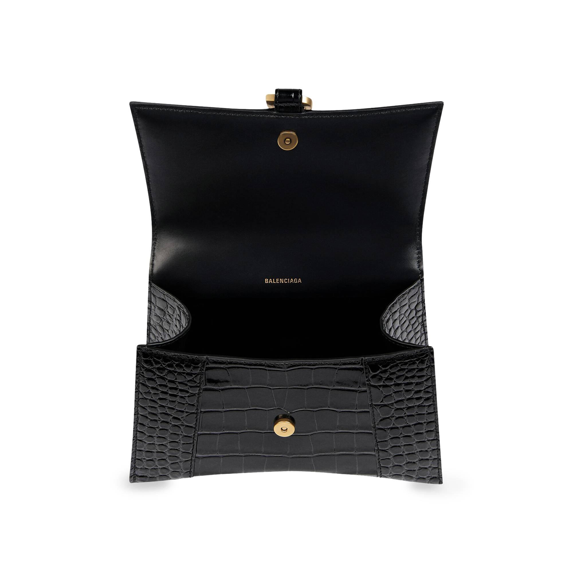 Balenciaga Hourglass XS Top Handle Bag 'Black' - 4