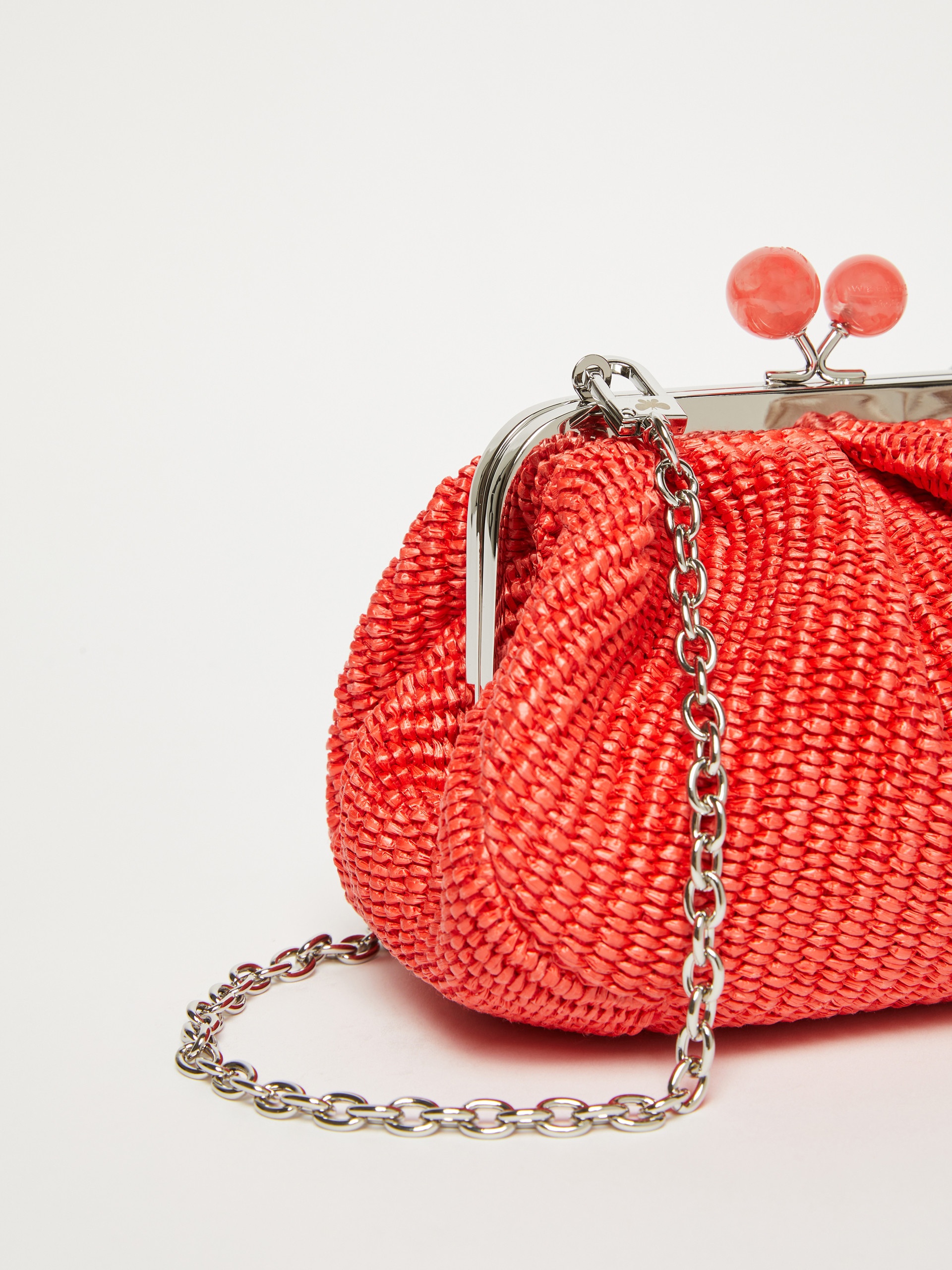 PALMAS Small raffia-effect Pasticcino Bag - 4