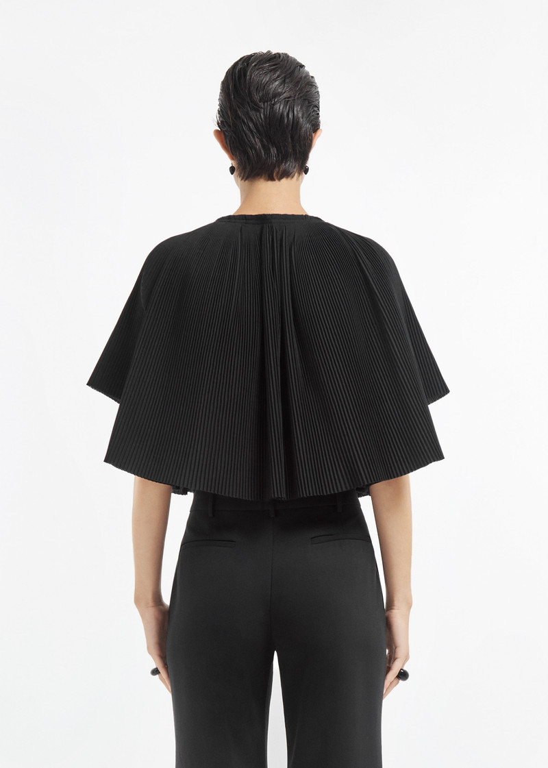 Crinkle Cut Cape Top in Plisse 4