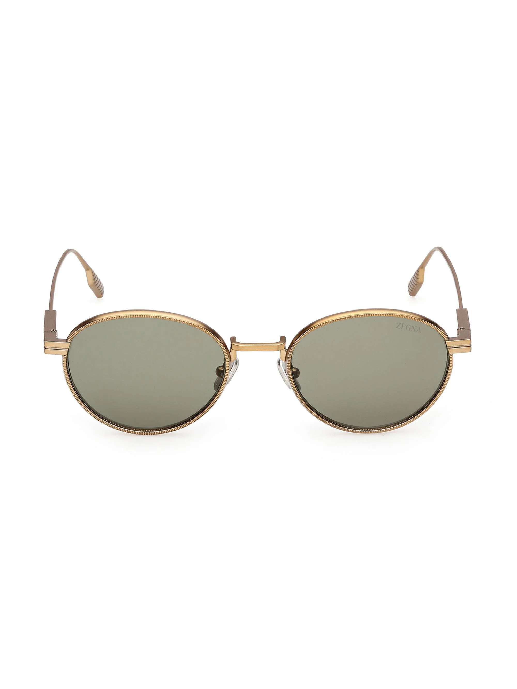 Men's 52MM Round Sunglasses - Palladium Green - 1