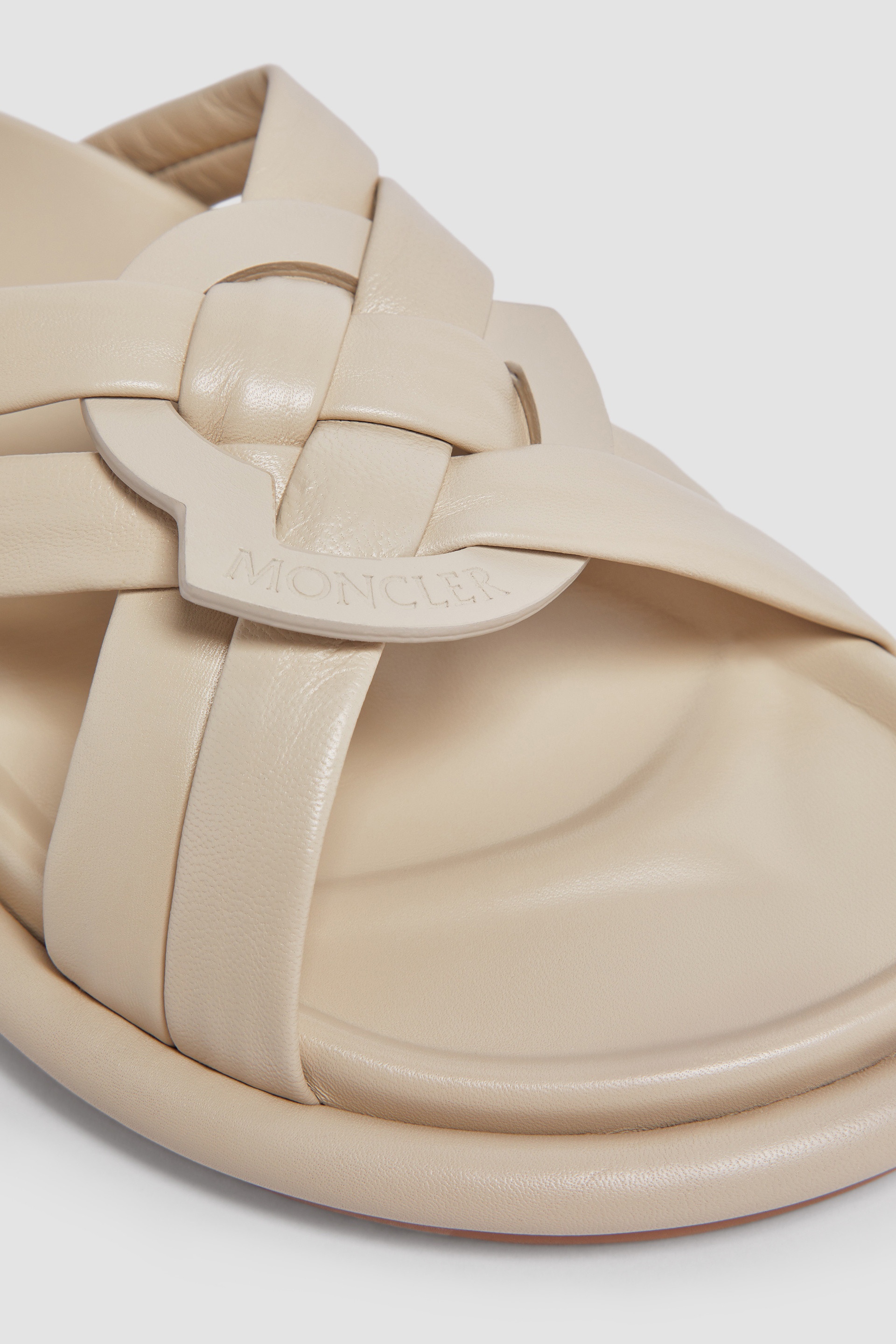 Moncler Bell Soft Leather Slides | REVERSIBLE