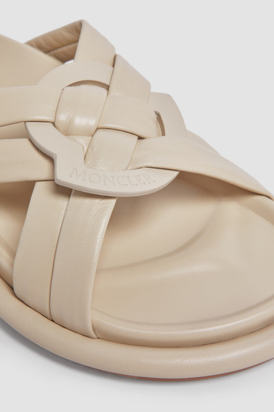 Moncler Bell Soft Leather Slides outlook