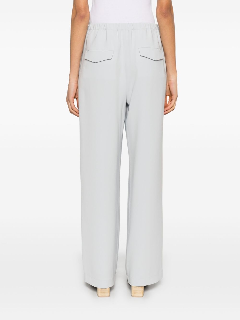 pleated crepe trousers - 4
