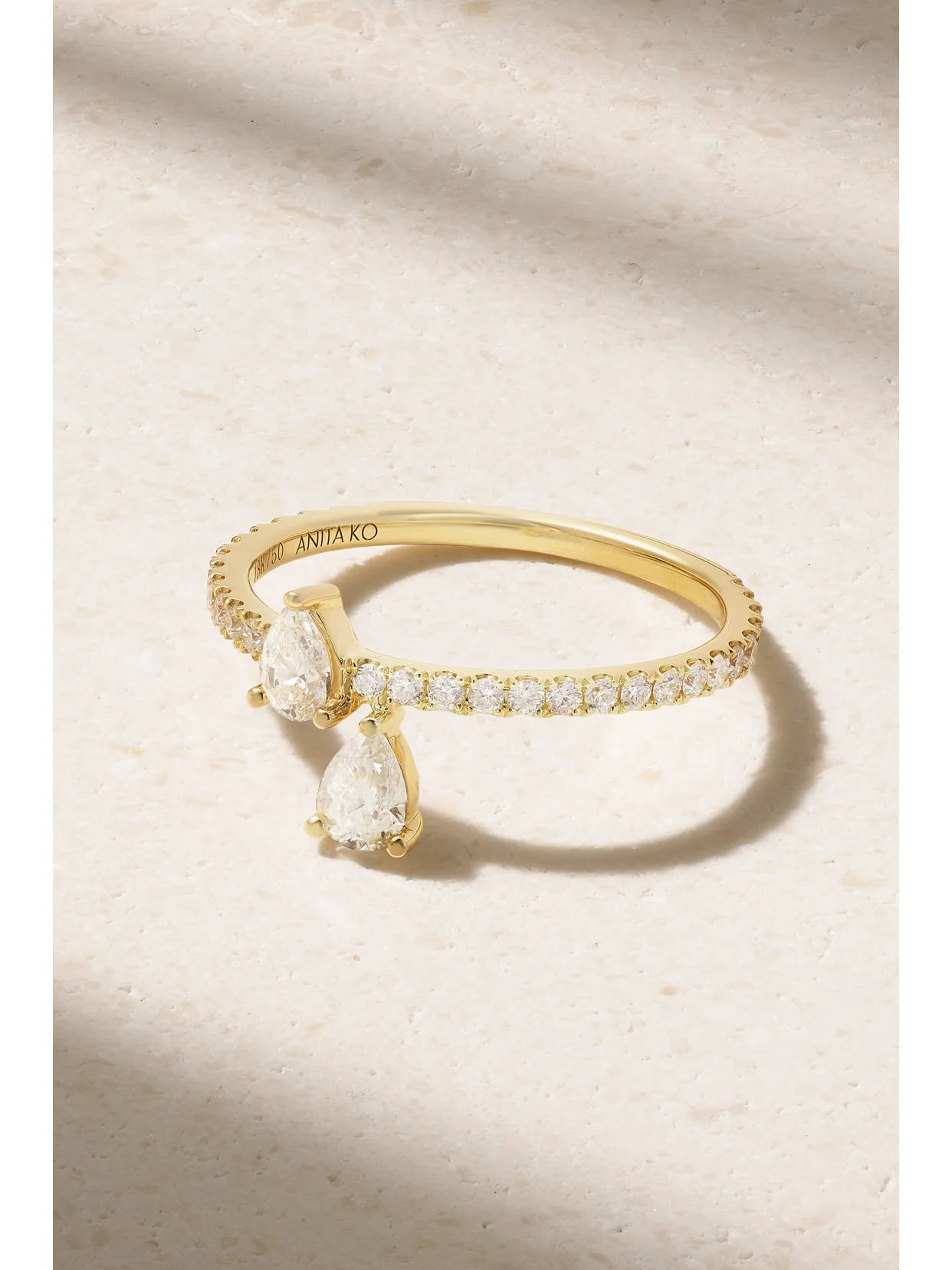 Princess Eternity 18-karat Gold Diamond Ring - 1