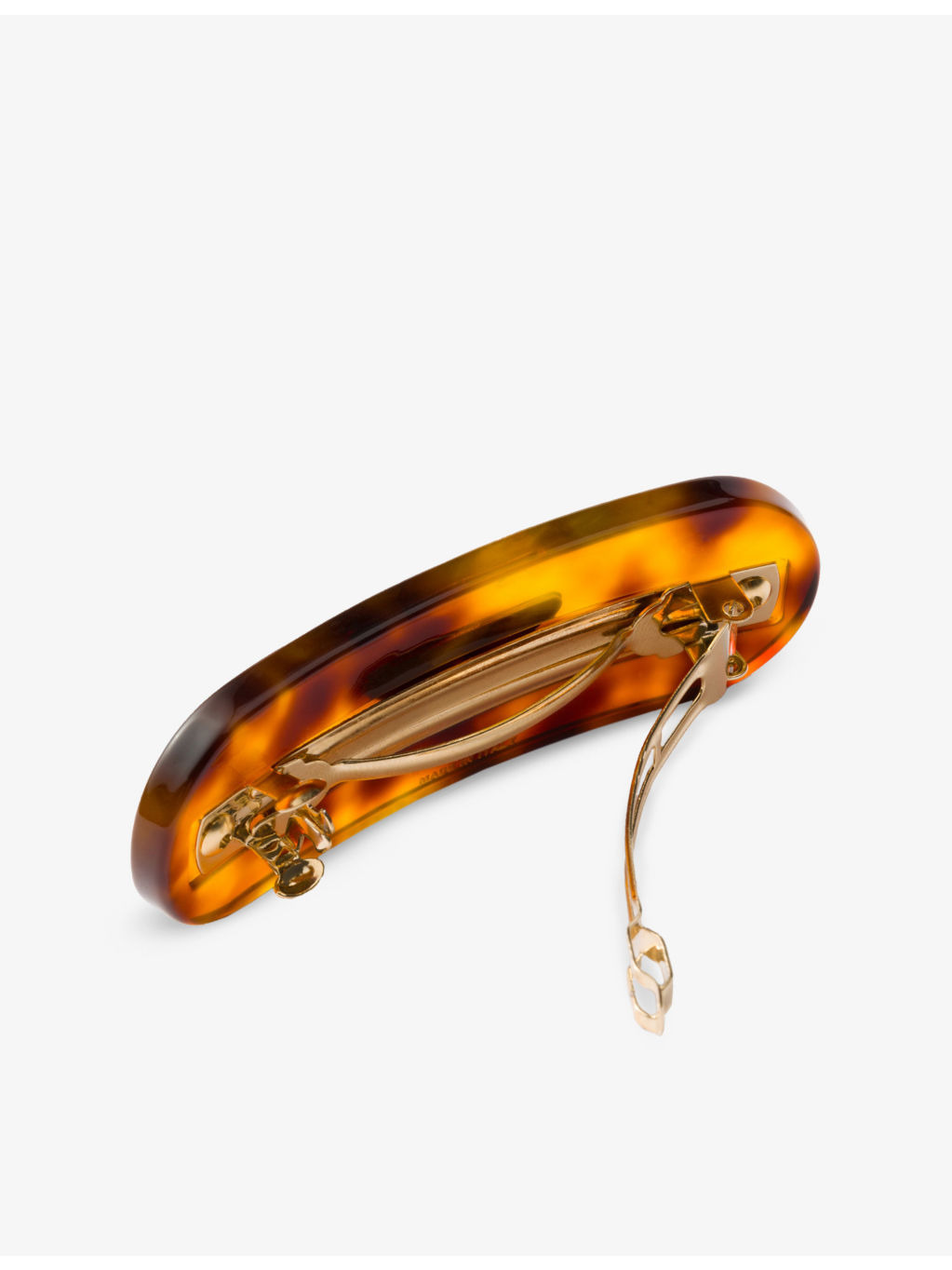 Triangle-logo plexiglass hair clip - 2