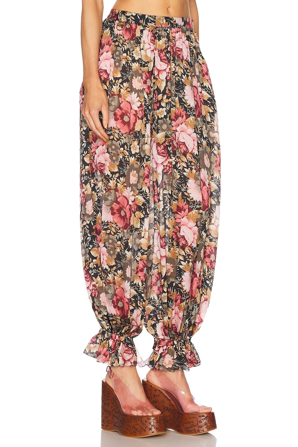 Flowy Pleated Cropped Pant - 2