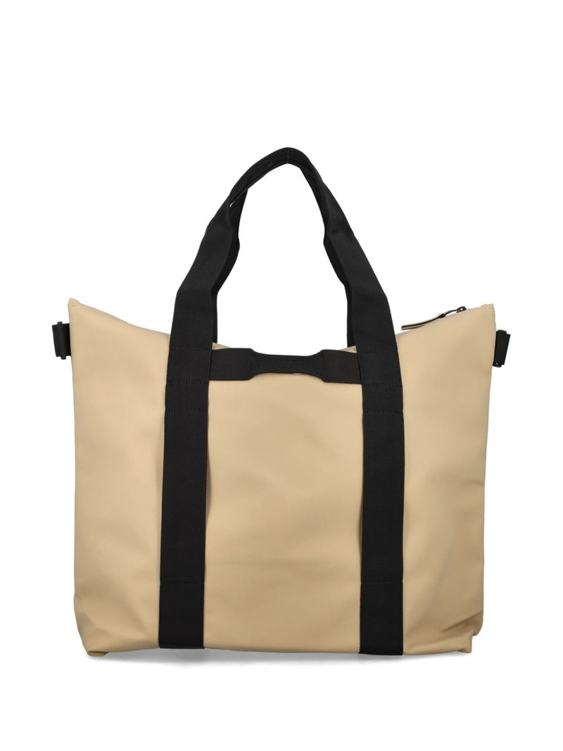 RAINS W3 contrasting-trim tote bag outlook