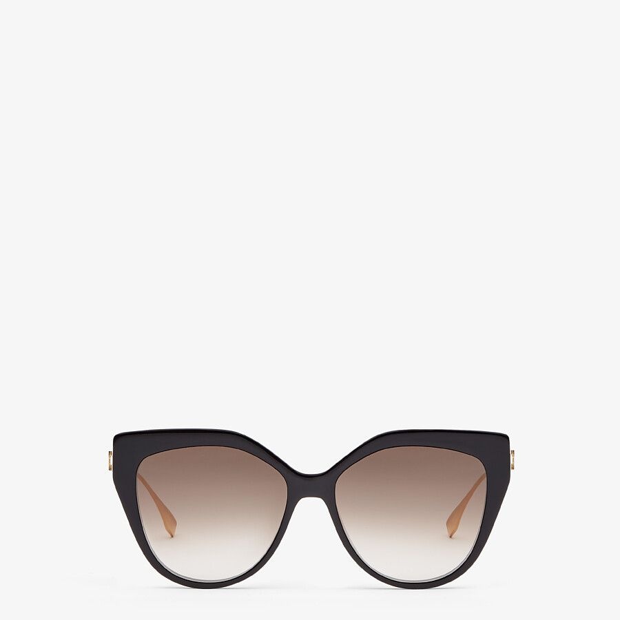 Black acetate and metal sunglasses - 1