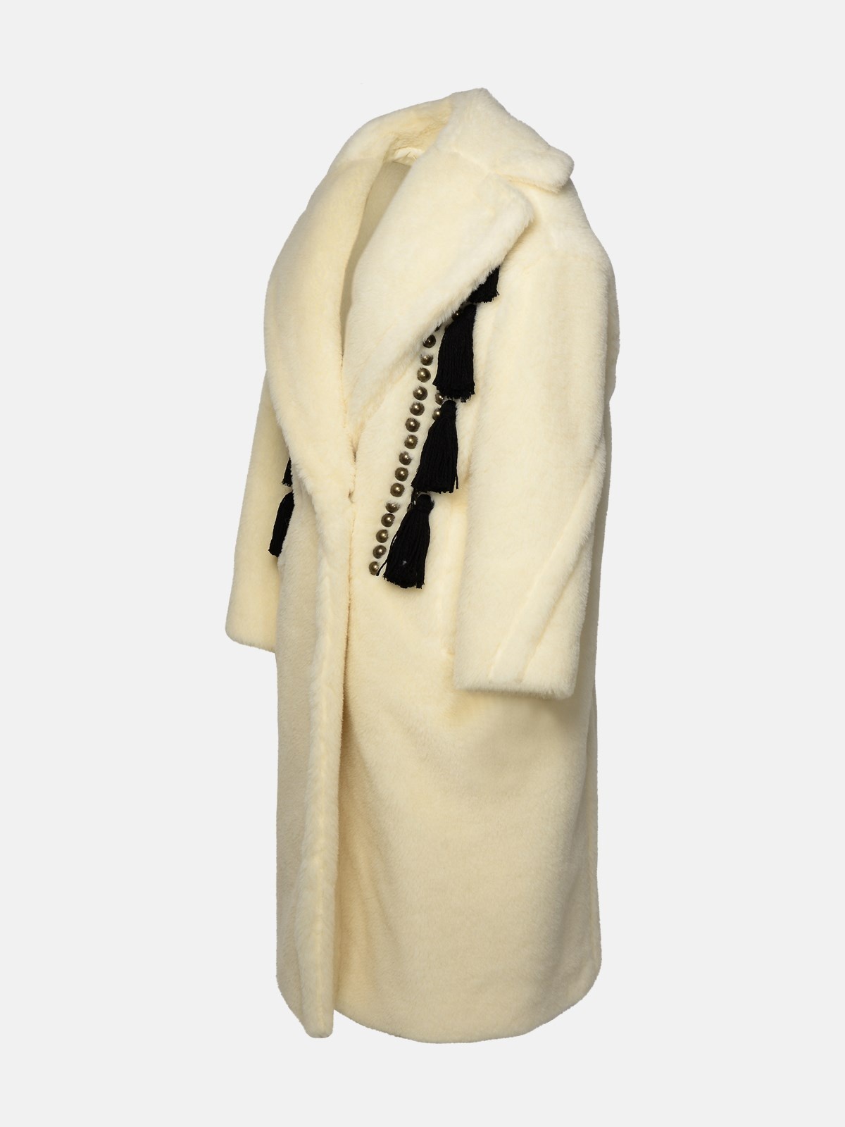 WHITE VIRGIN WOOL BLEND COAT - 2