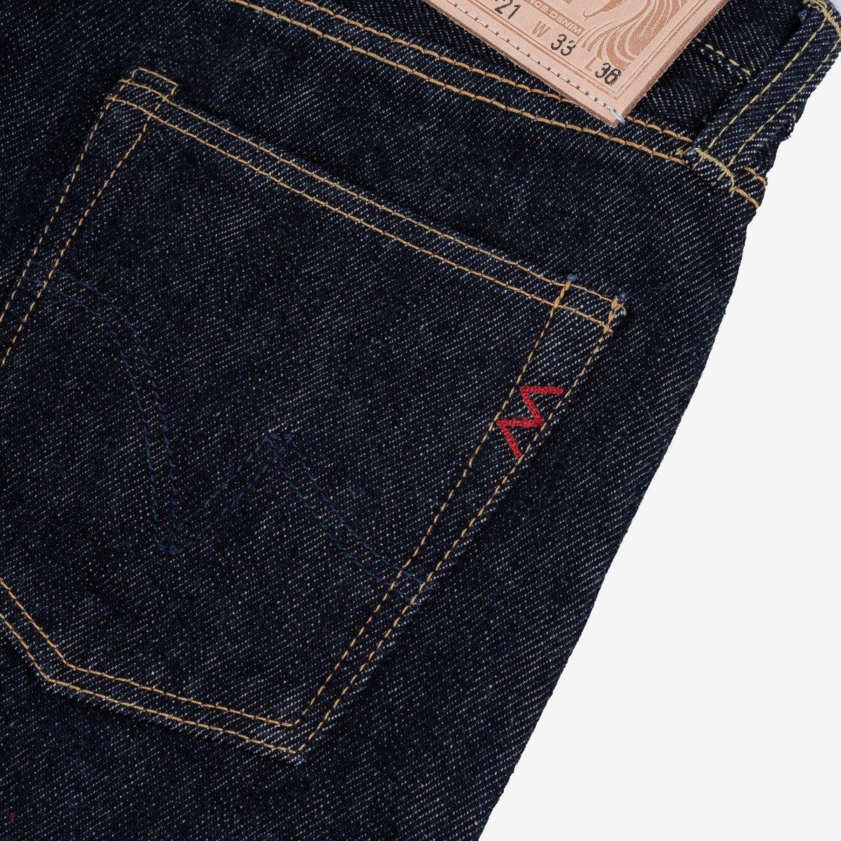 IH-555S-21 21oz Selvedge Denim Super Slim Cut Jeans - Indigo - 13