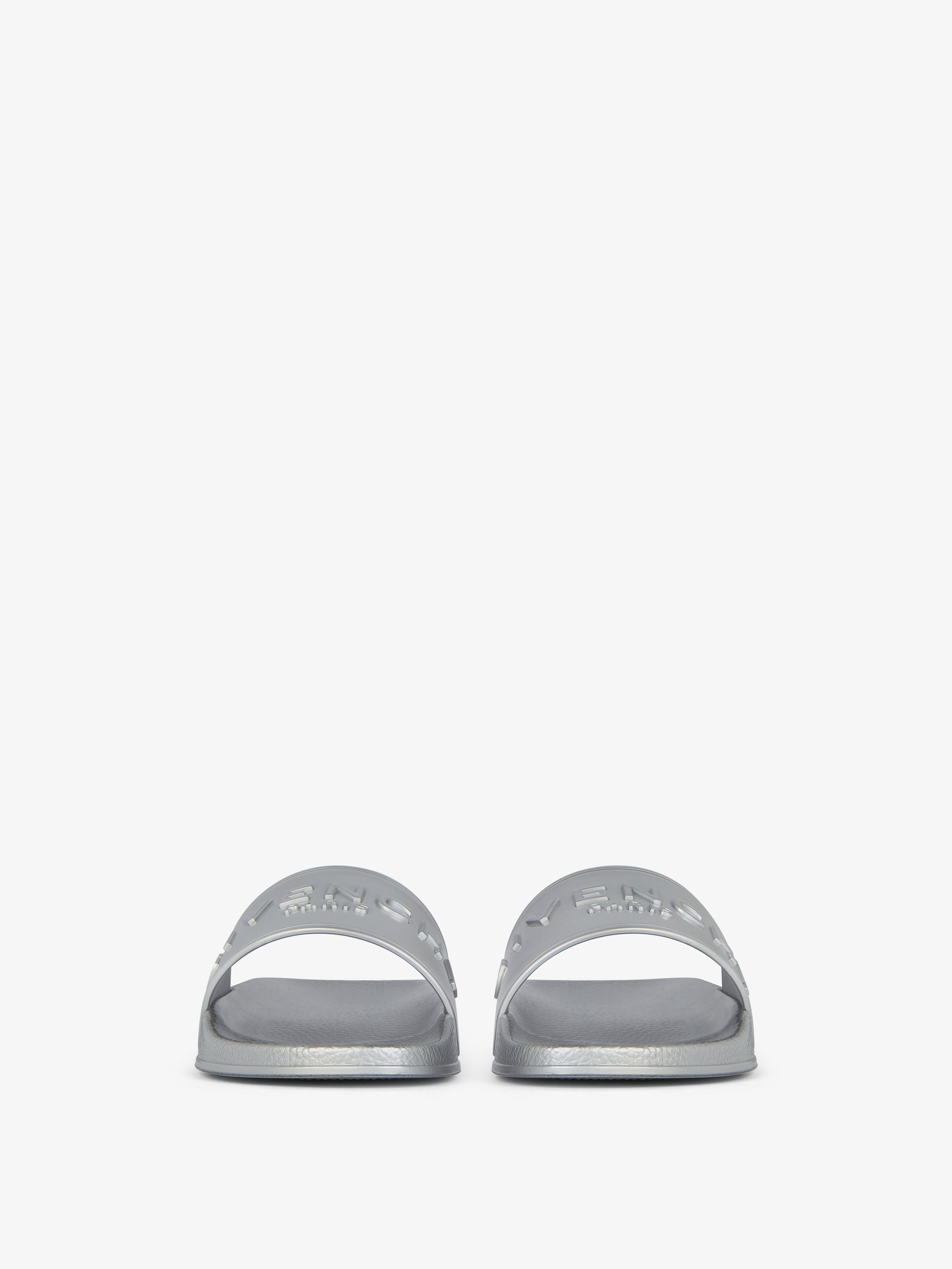 SLIDE FLAT SANDALS IN RUBBER - 2