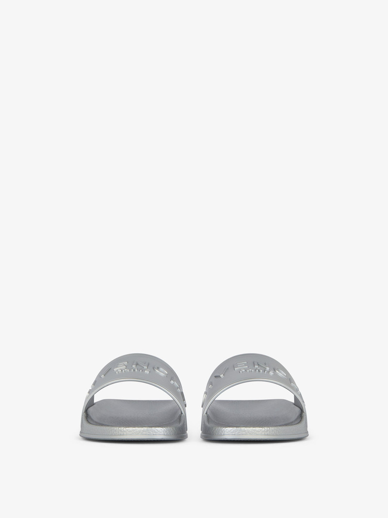 Givenchy SLIDE FLAT SANDALS IN RUBBER outlook