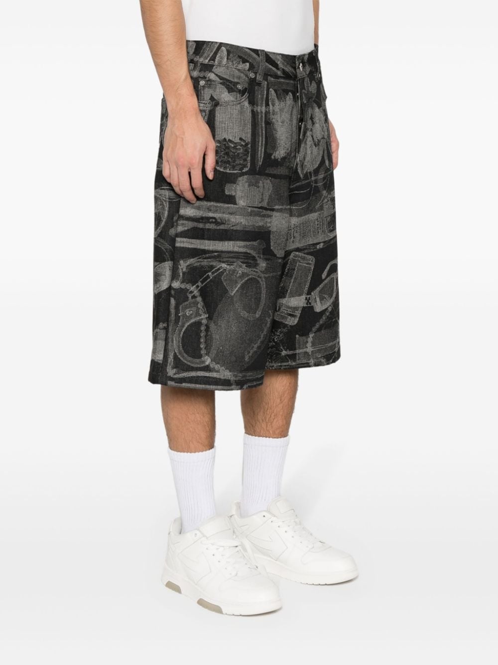 Xray jacquard-print shorts - 3