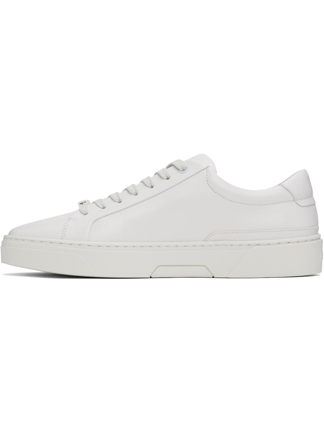 White Gary Leather Low-Top Sneakers - 3