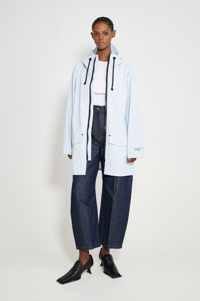 Stockholm Patch Raincoat Frost Grey 4