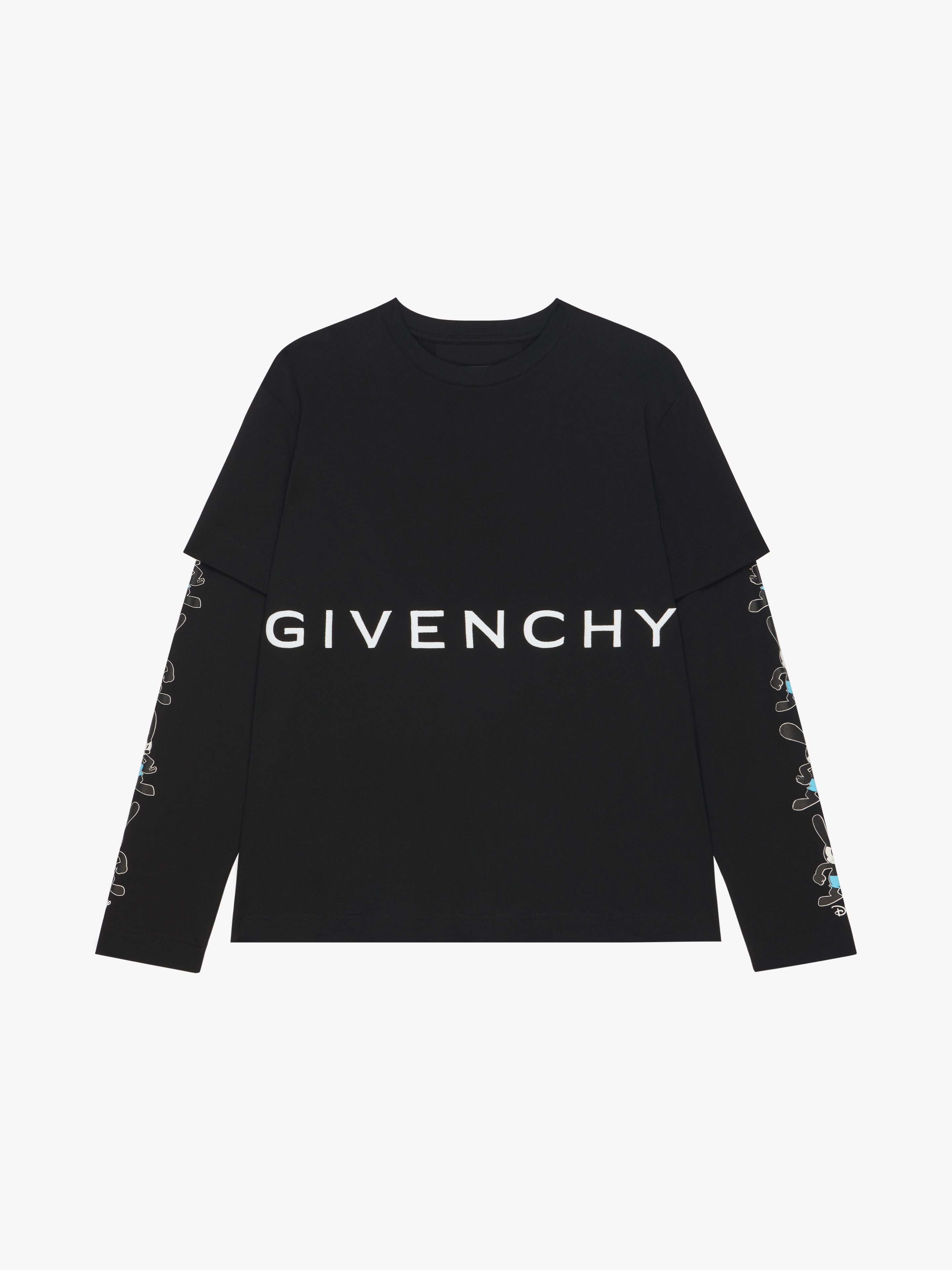 OSWALD GIVENCHY DOUBLE LAYER T-SHIRT - 1