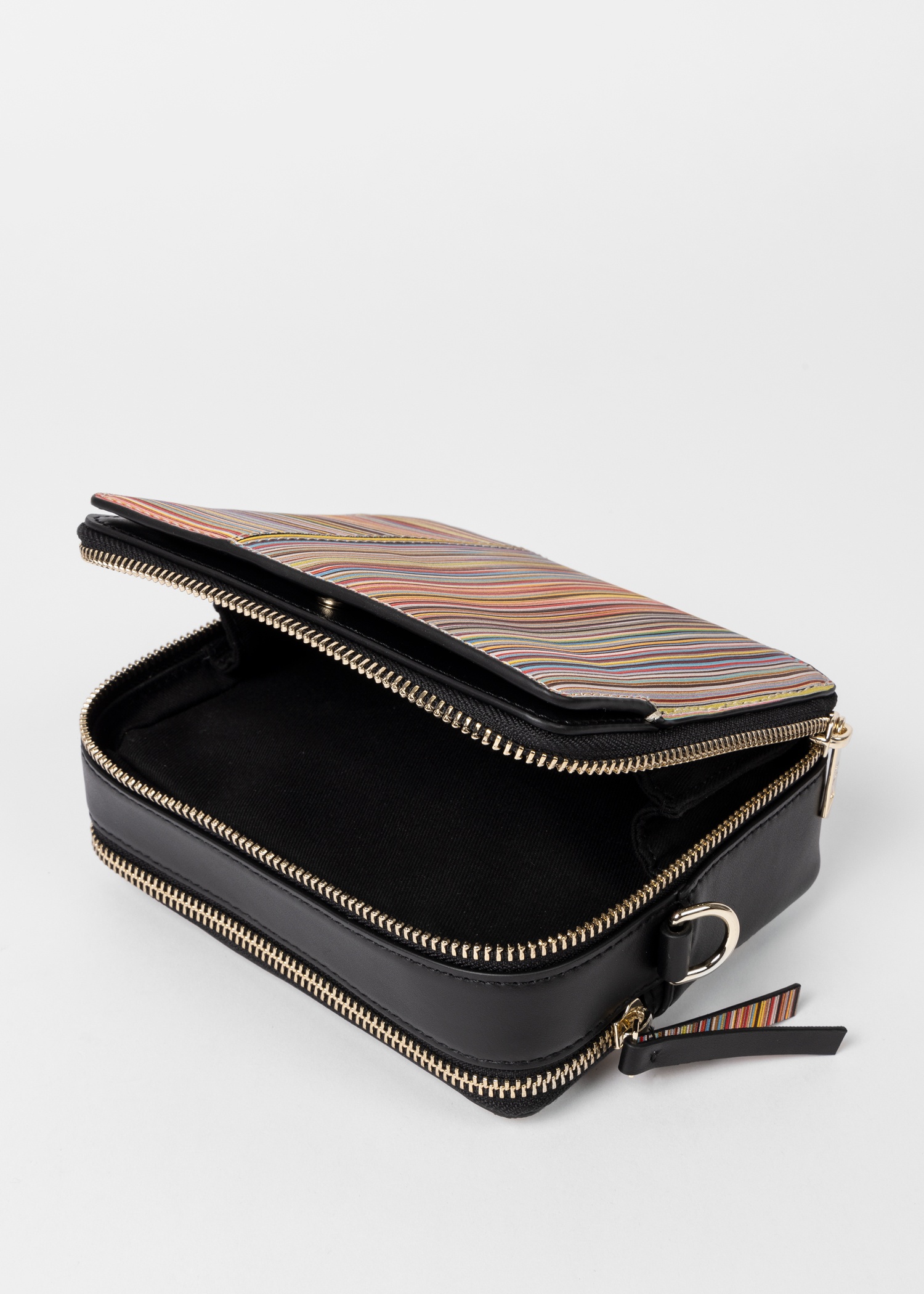 Leather 'Signature Stripe' Cross-Body Bag - 4