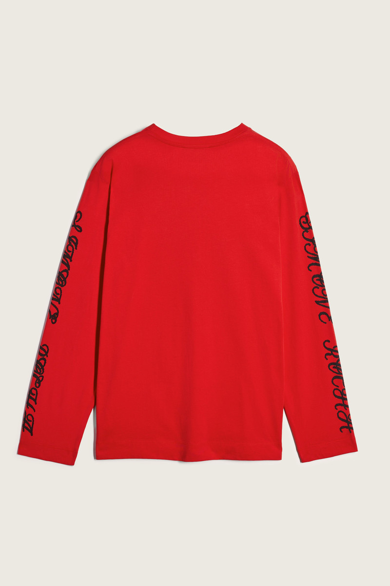Simone Rocha Dim Sum Logo Print Long Sleeve T-Shirt outlook