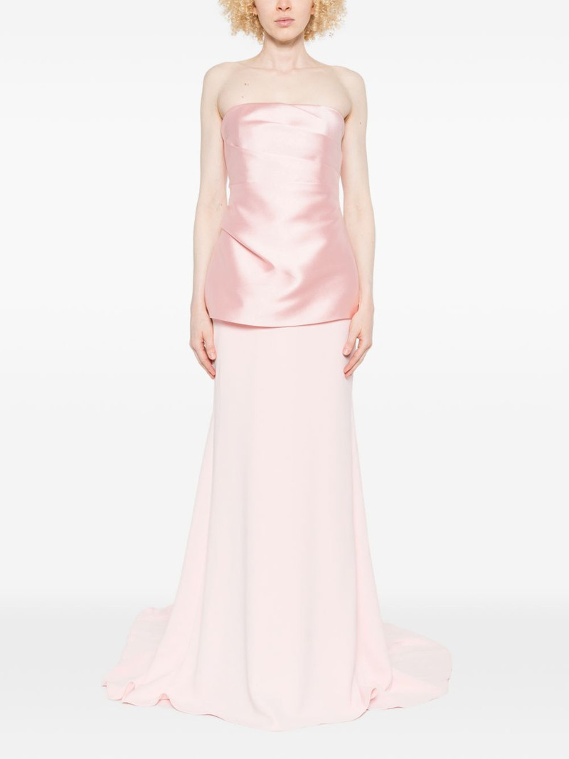 SOLACE LONDON Alia strapless maxi dress outlook