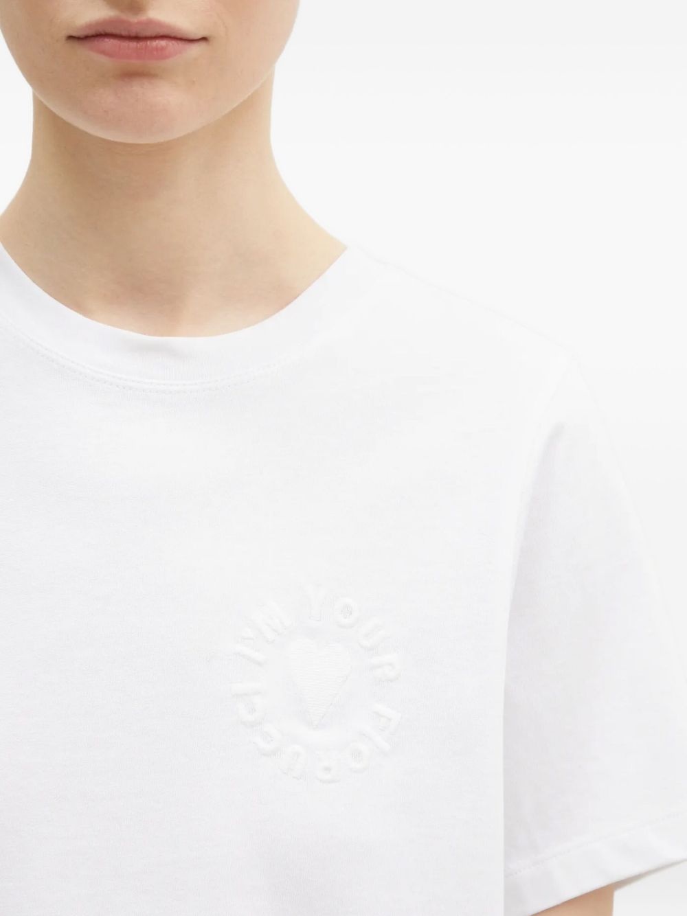 embossed logo T-shirt - 5