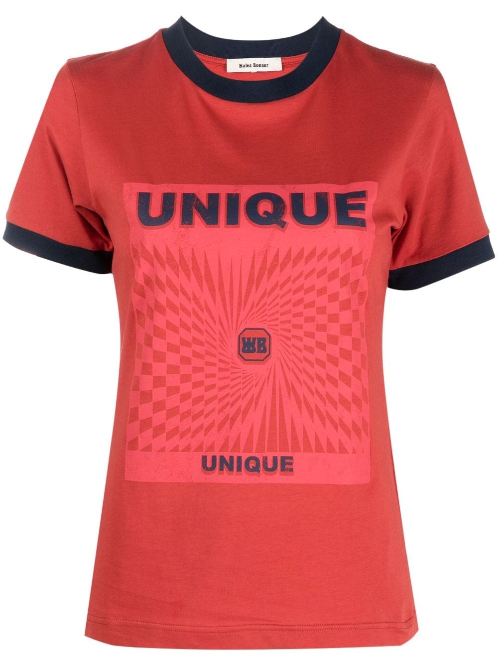 Unique-print organic cotton T-shirt - 1