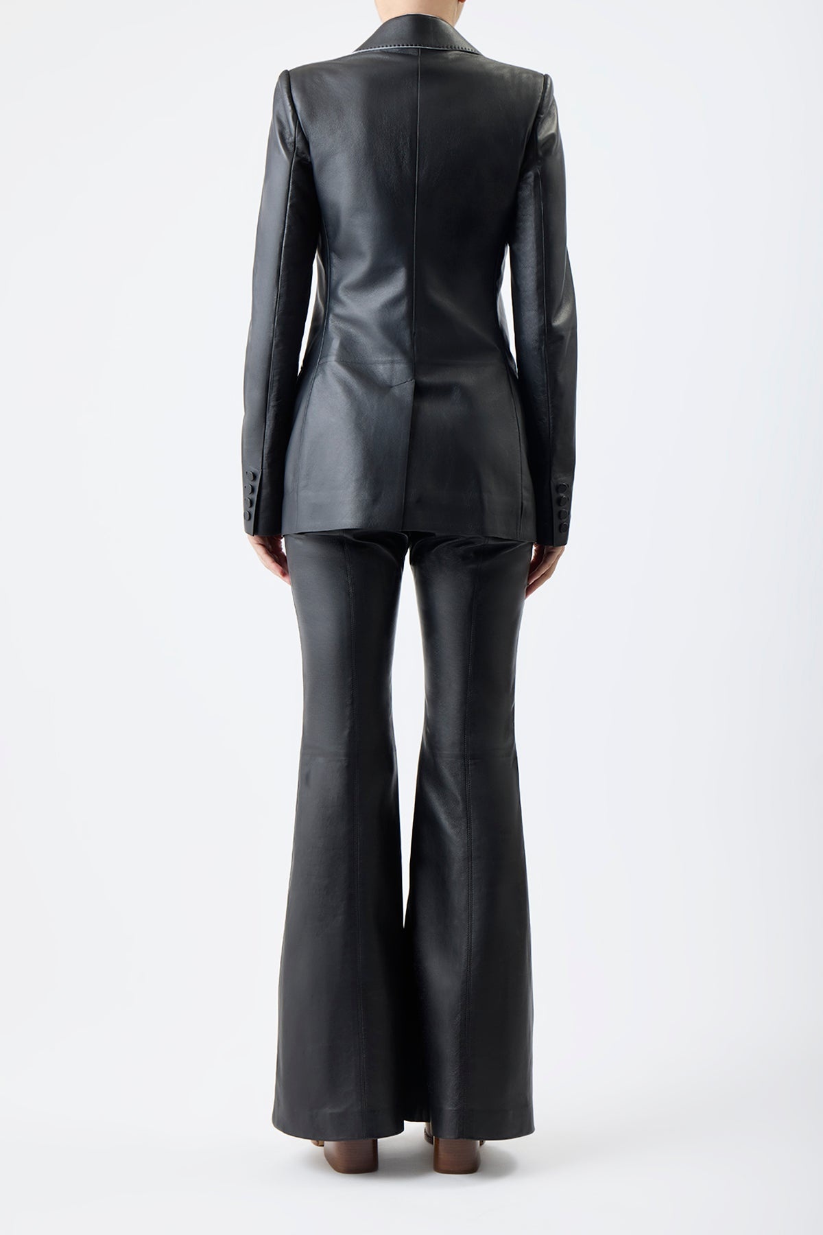 Leiva Blazer in Black Leather - 5